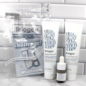 Briogeo Scalp Revival Hair Care Set - Charcoal Shampoo, Mask, and Treatment NEW